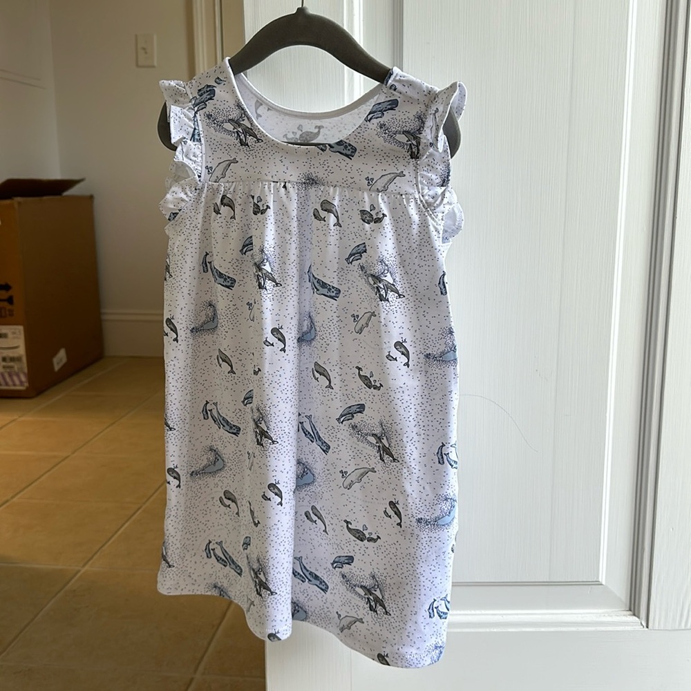 Erica Wilson - Nantucket Whales nightgown, size 4